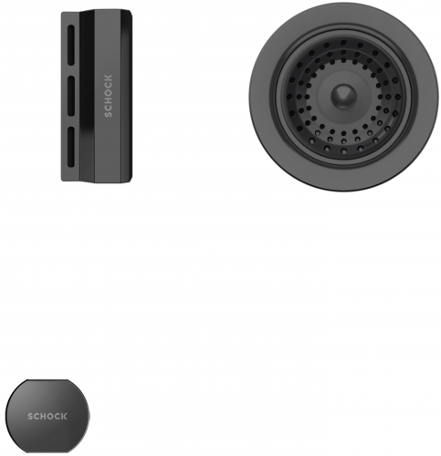 SCHOCK Kchensple Mono D-100-FB Cristadur Nano-Granitsple flchenbndig mit Drehexcenter