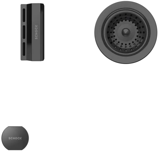 SCHOCK Kchensple Mono D-100L-FB Cristadur Nano-Granitsple flchenbndig mit Drehexcenter