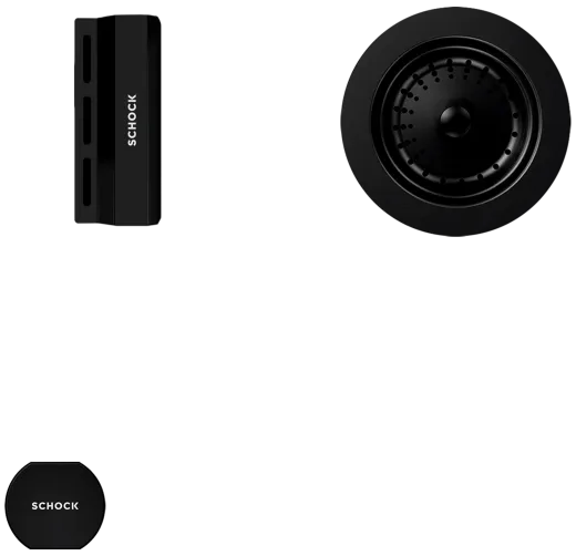 SCHOCK Kchensple Mono D-100L-FB Cristadur Nano-Granitsple flchenbndig mit Drehexcenter