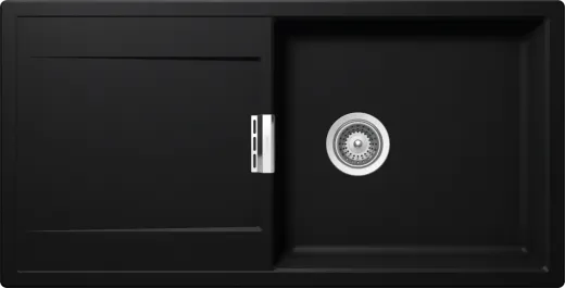 SCHOCK Kchensple Mono D-100L-FB Cristadur Nano-Granitsple flchenbndig mit Drehexcenter