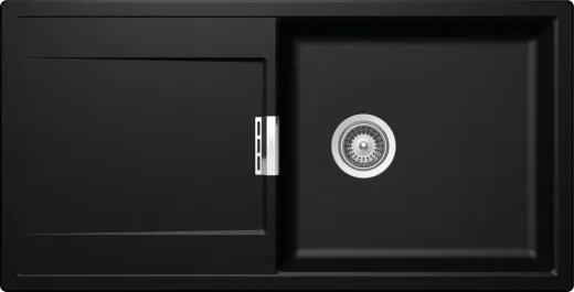 SCHOCK Kchensple Mono D-100L-FB Cristadur Nano-Granitsple flchenbndig mit Drehexcenter