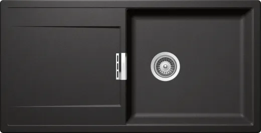 SCHOCK Kchensple Mono D-100L-FB Cristadur Nano-Granitsple flchenbndig mit Drehexcenter