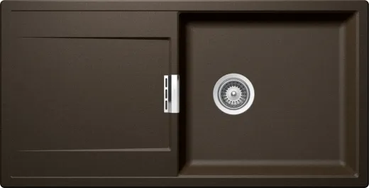 SCHOCK Kchensple Mono D-100L-FB Cristadur Nano-Granitsple flchenbndig mit Drehexcenter