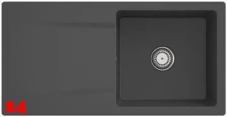 Villeroy & Boch SILUET 60-Classicline Einbausple / Keramiksple aus TitanCeram in Standard Farben