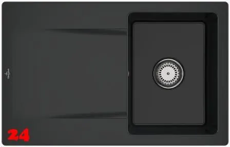 Villeroy & Boch SILUET 45-Premiumline Einbausple / Keramiksple aus TitanCeram in Sonder Farben