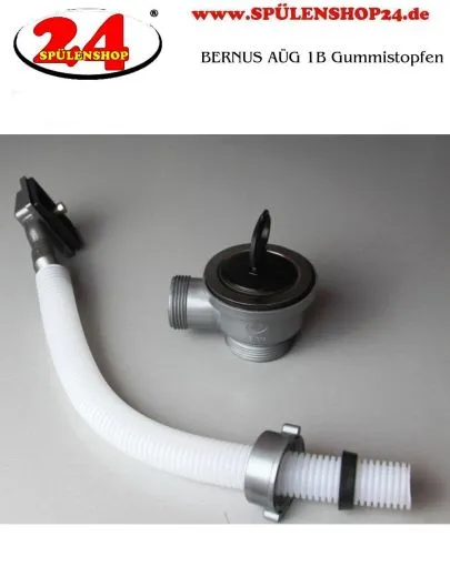 BERNUS AG 1 1/2" 1B mit Gummistopfen berlauf eckig
