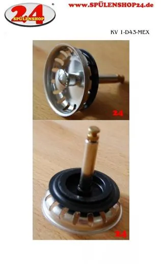 Korbventil D43 1 1/2 MEX