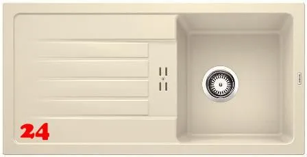 BLANCO Kchensple Favum 45 S Silgranit PuraDurII Granitsple / Einbausple mit Handbettigung