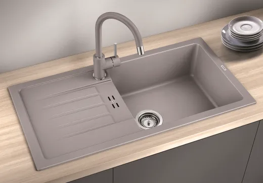 BLANCO Kchensple Favum XL 6-S Silgranit PuraDurII Granitsple / Einbausple mit Handbettigung