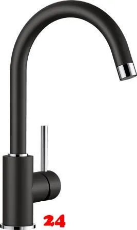 BLANCO Kchenarmatur Mida Silgranit-Look Einhebelmischer mit Festauslauf 360 schwenkbarer Auslauf