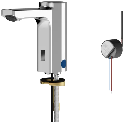 KWC PROFESSIONAL F5E Elektronik Standventil F5EV1003 DN 15 fr Waschanlagen, opto-elektronisch gesteuert mit Wandeinbau-Netzteil
