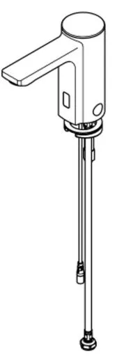 KWC PROFESSIONAL F5E Elektronik Standventil F5EV1004 DN 15 fr Waschanlagen, opto-elektronisch gesteuert