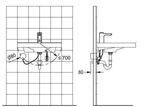 KWC PROFESSIONAL F5E Elektronik Standventil F5EV1004 DN 15 fr Waschanlagen, opto-elektronisch gesteuert