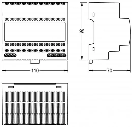 KWC PROFESSIONAL Netzteil ACEX9001 fr zentrale stabilisierte Gleichstrom-Versorgung Zur Einbindung in AQUA 3000 open