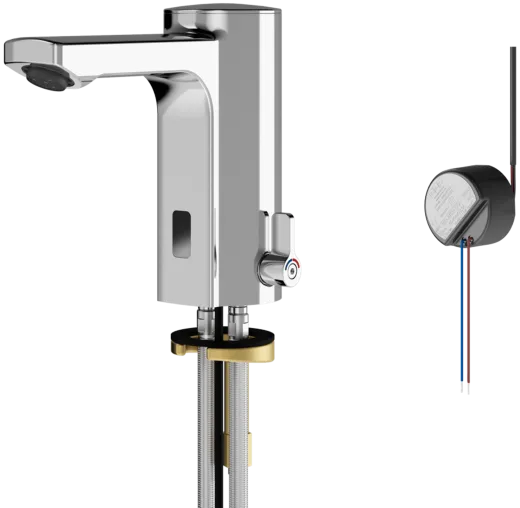 KWC PROFESSIONAL F5E-Mix Elektronik Standbatterie F5EM1003 DN 15 fr Waschanlagen, opto-elektronisch gesteuert mit Wandeinbau-Netzteil