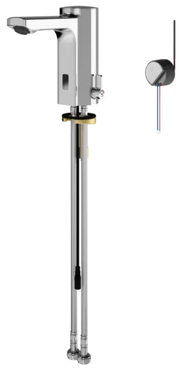 KWC PROFESSIONAL F5E-Mix Elektronik Standbatterie F5EM1003 DN 15 fr Waschanlagen, opto-elektronisch gesteuert mit Wandeinbau-Netzteil