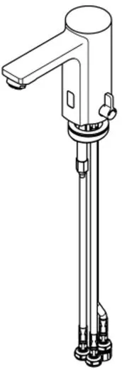 KWC PROFESSIONAL F5E-Mix Elektronik Standbatterie F5EM1005-ND DN 15 fr Waschanlagen, opto-elektronisch gesteuert mit Batteriebetrieb Niederdruck