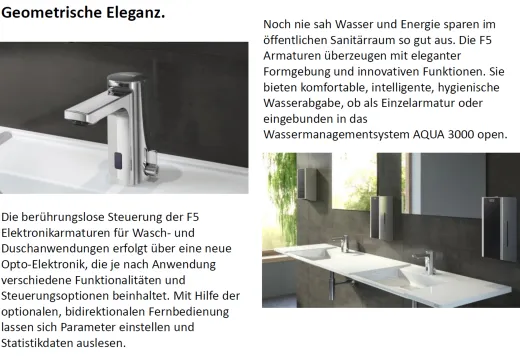 KWC PROFESSIONAL F5E-Mix Elektronik Standbatterie F5EM1005-ND DN 15 fr Waschanlagen, opto-elektronisch gesteuert mit Batteriebetrieb Niederdruck