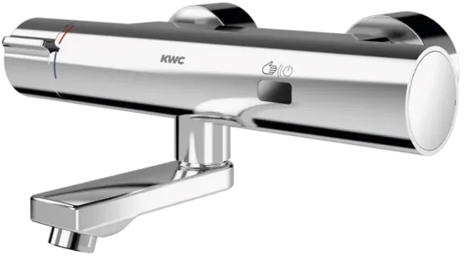 KWC PROFESSIONAL F5E-Therm Elektronik Wandbatterie F5ET1017 DN 15 zur Aufputzmontage Opto-elektronisch gesteuert mit Batteriebetrieb