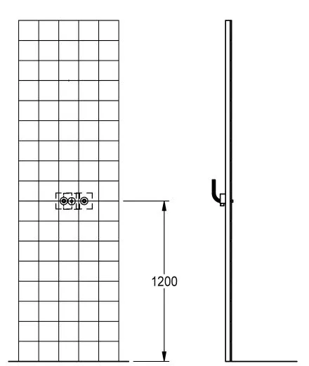 KWC PROFESSIONAL Montage-Traverse fr F5-Wandbatterien F5BTX002
