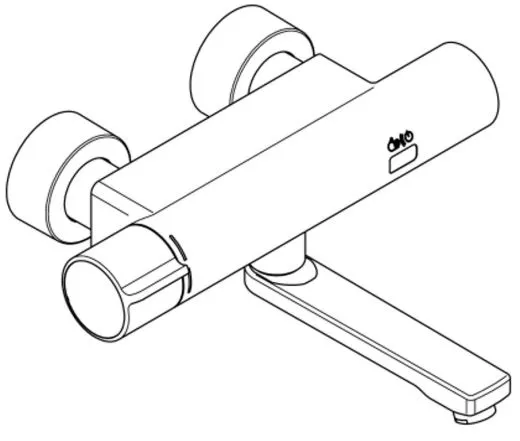 KWC PROFESSIONAL F5E-Therm Elektronik Wandbatterie F5ET1021 DN 15 zur Aufputzmontage Opto-elektronisch gesteuert