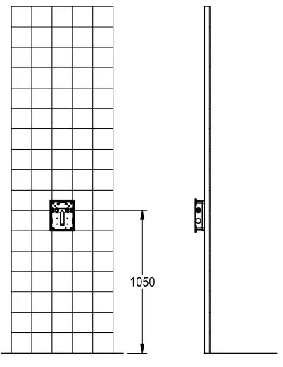 KWC PROFESSIONAL R5 Systembox fr Einbaubatterien F5BX1001 Rohbauset zur Wandeinbaumontage