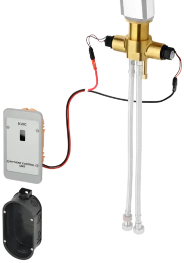 KWC PROFESSIONAL F5L Hygieneeinheit Wandeinbaumontage ACLX1007 fr F5L Einhebel-Standbatterien it Ausladung 125mm