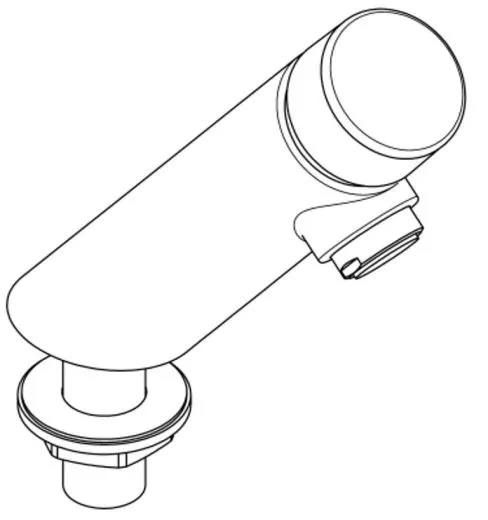 KWC PROFESSIONAL F3S Selbstschluss-Standventil F3SV1101 DN 15 fr Waschanlagen