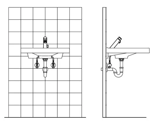 KWC PROFESSIONAL F3S-Mix Selbstschluss-Standbatterie F3SM1101 DN 15 fr Waschanlagen