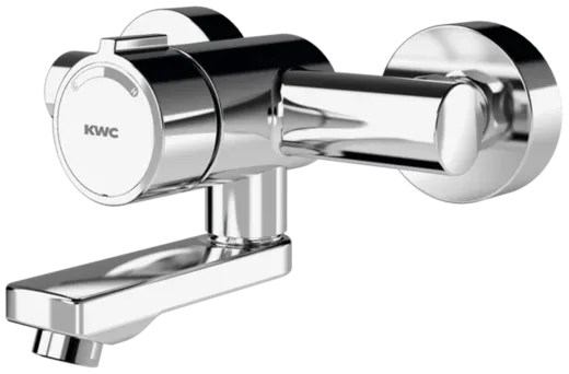 KWC PROFESSIONAL F3S-Mix Selbstschluss-Wandbatterie F3SM1003 DN 15 als Eingriffmischer zur Aufputzmontage