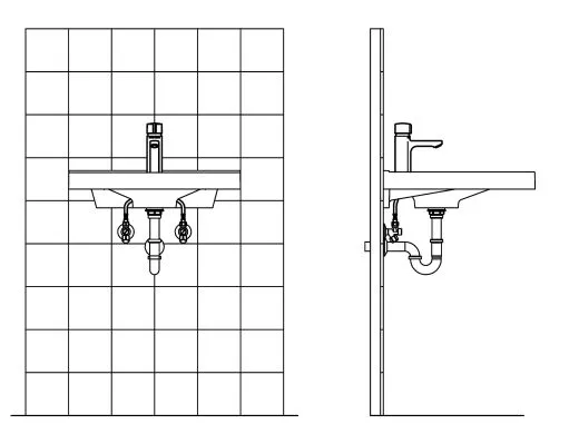KWC PROFESSIONAL F5S-Mix Selbstschluss-Standbatterie F5SM1001 DN 15 als Eingriffmischer fr Waschanlagen FRAMIC INSIDE