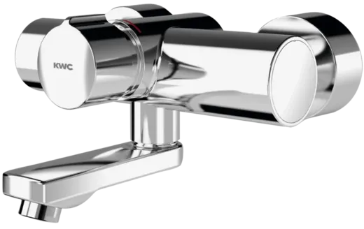 KWC PROFESSIONAL F5S-Mix Selbstschluss-Wandbatterie F5SM1004 DN 15 als Eingriffmischer zur Aufputzmontage FRAMIC INSIDE