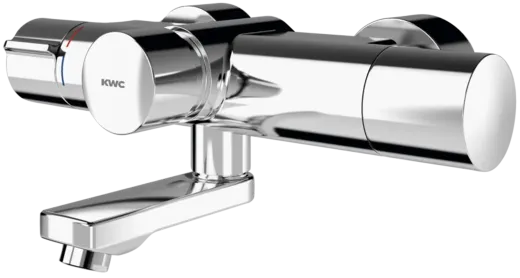 KWC PROFESSIONAL F5S-Therm Selbstschluss-Thermostat-Wandbatterie F5ST1005 DN 15 zur Aufputzmontage FRAMIC INSIDE Selbstschlusskartusche