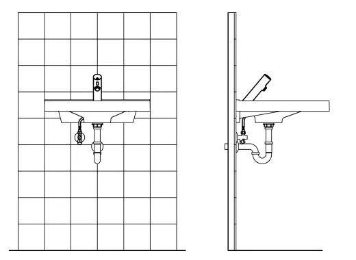 KWC PROFESSIONAL F3E Elektronik Standventil F3EV1001 DN 15 fr Waschanlagen, opto-elektronisch gesteuert mit Batteriefach
