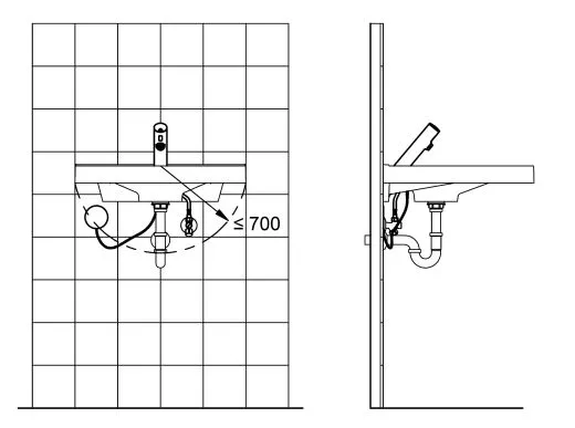 KWC PROFESSIONAL F3E Elektronik Standventil F3EV1005 DN 15 fr Waschanlagen, opto-elektronisch gesteuert