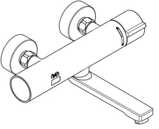 KWC PROFESSIONAL F3E-Therm Elektronik Thermostat Wandbatterie F3ET1003 DN 15 zur Aufputzmontage opto-elektronisch gesteuert