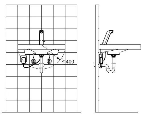 KWC PROFESSIONAL Protronic-S Elektronik Standbatterie PRTRS0009 DN 15 fr Waschanlagen, opto-elektronisch gesteuert mit Steckernetzteil