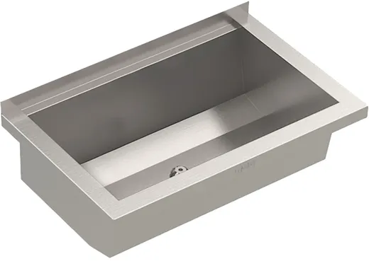 KWC PROFESSIONAL Planox Waschrinne-PL6 fugenlos verschweite Waschrinne fr Wandmontage Breite 600mm