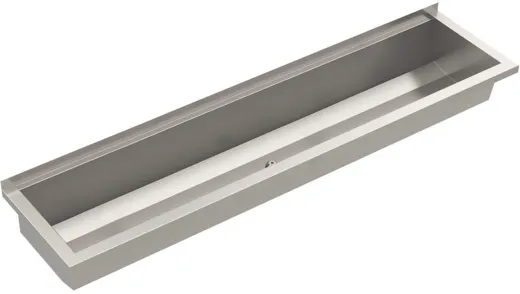 KWC PROFESSIONAL Planox Waschrinne-PL16 fugenlos verschweite Waschrinne fr Wandmontage Breite 1600mm