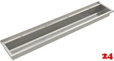 KWC PROFESSIONAL Planox Waschrinne-PL24T fugenlos verschweißt mit Armaturenbank für Wandmontage Breite 2400mm KWC PROFESSIONAL Planox Waschrinne-PL24T fugenlos verschweißt mit Armaturenbank für Wandmontage Breite 2400mm