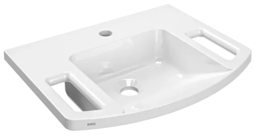 KWC PROFESSIONAL EXOS Einzelwaschtisch ANMW0003N Waschtisch MIRANIT fr Wandmontage Barrierefrei* fr Rollstuhlfahrer geeignet