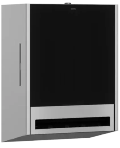 KWC PROFESSIONAL EXOS Papierhandtuchspender fr Papierrolle EXOS637B fr die Aufputzmontage manueller Betrieb