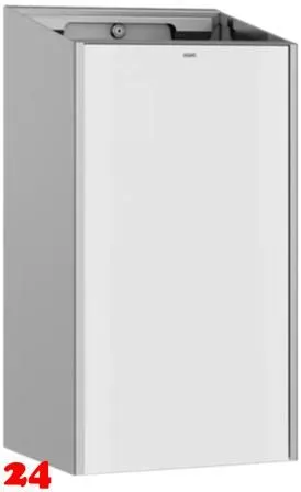 KWC PROFESSIONAL EXOS Abfallbehlter EXOS605W fr die Aufputzmontage Fassungsvermgen zirka 30 Liter