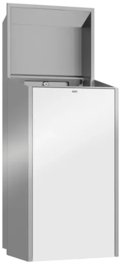 KWC PROFESSIONAL EXOS Abfallbehlter EXOS605EW fr die Aufputzmontage Fassungsvermgen zirka 30 Liter