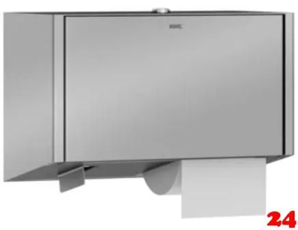 KWC PROFESSIONAL EXOS WC-Doppelrollenhalter EXOS676X mit Spindelsystem fr die Aufputzmontage