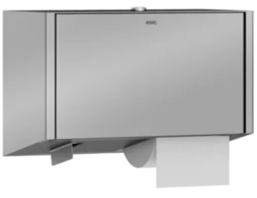 KWC PROFESSIONAL EXOS WC-Doppelrollenhalter EXOS676X mit Spindelsystem fr die Aufputzmontage