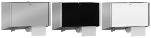 KWC PROFESSIONAL EXOS WC-Doppelrollenhalter EXOS676B mit Spindelsystem fr Aufputzmontage