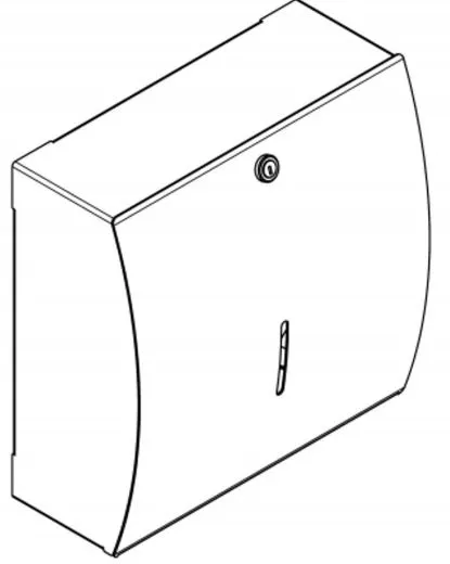 KWC PROFESSIONAL Stratos Papierhandtuchspender STR600 fr die Aufputzmontage manueller Betrieb