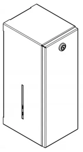 KWC PROFESSIONAL Rodan Seifenspender RODX618 Aufputzmontage manueller Betrieb ohne Nachfllmedien
