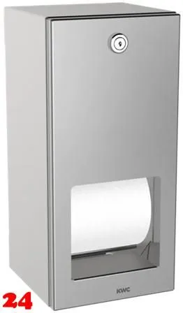 KWC PROFESSIONAL Rodan WC-Doppelrollenhalter RODX672 mit Spindelsystem fr die Aufputzmontage